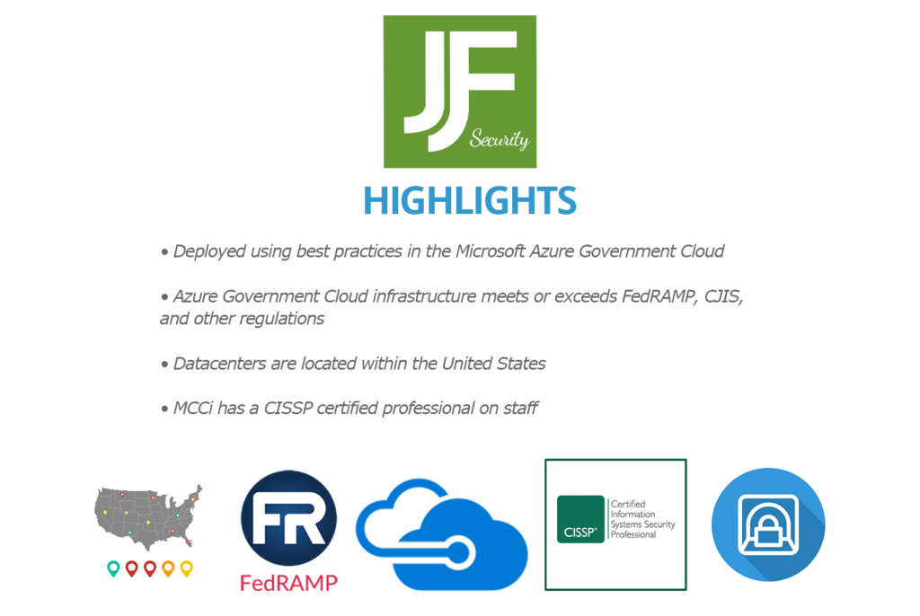 JustFOIA Security Highlights visual