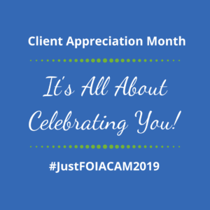 2019 JustFOIA CAM month graphic