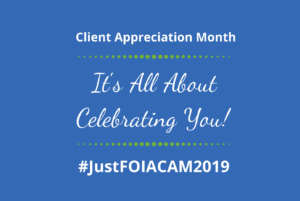 2019 JustFOIA CAM month graphic