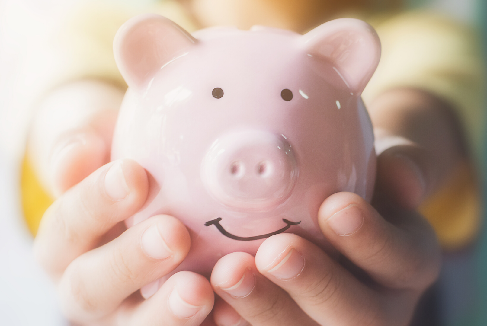 piggy bank depicting a budget