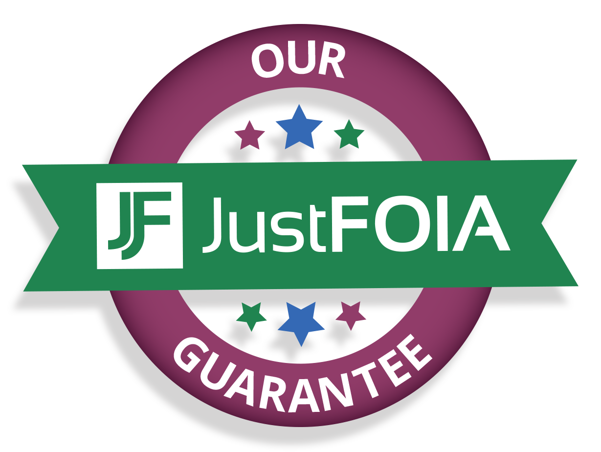 The JustFOIA Guarantee seal