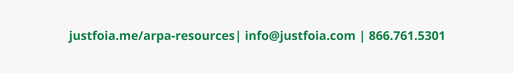 JustFOIA Footer Links