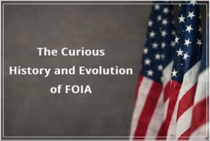 history of FOIA American flag