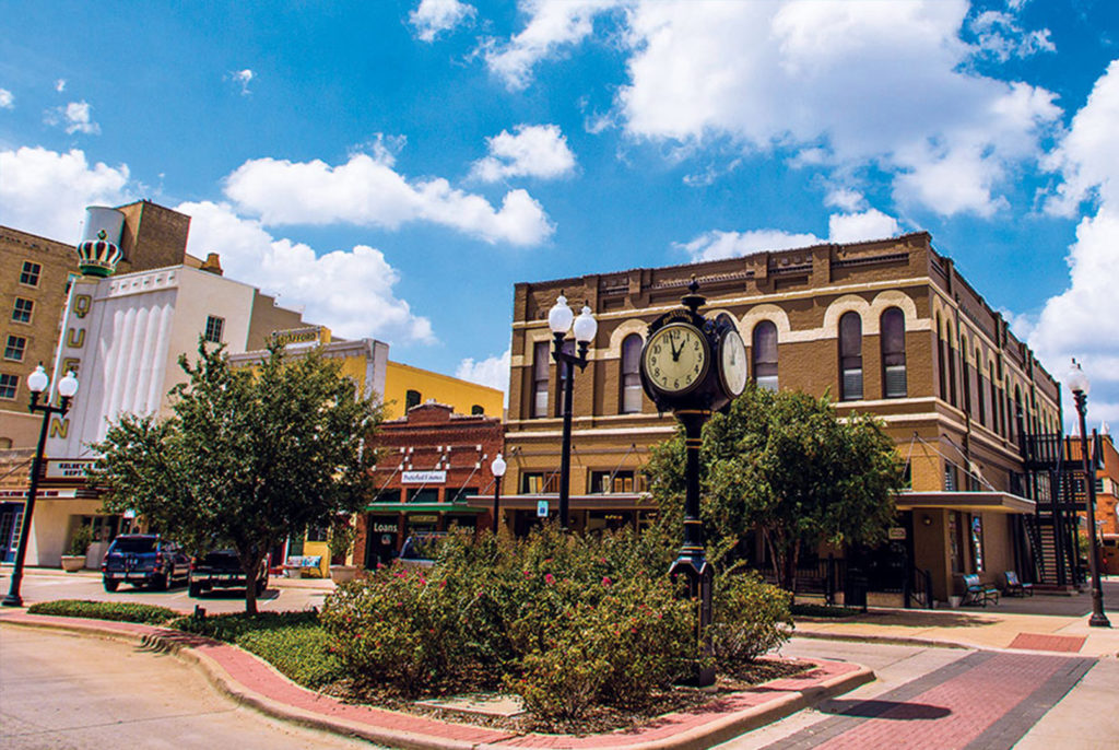 Bryan Texas downtown bell