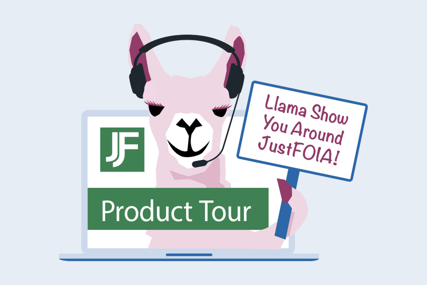 JustFOIA product tour graphic