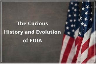 history of FOIA American flag
